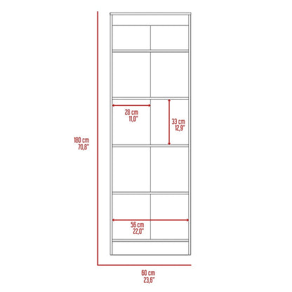 Multistorage Pantry Cabinet, Five Shelves, Double Door Cabinet