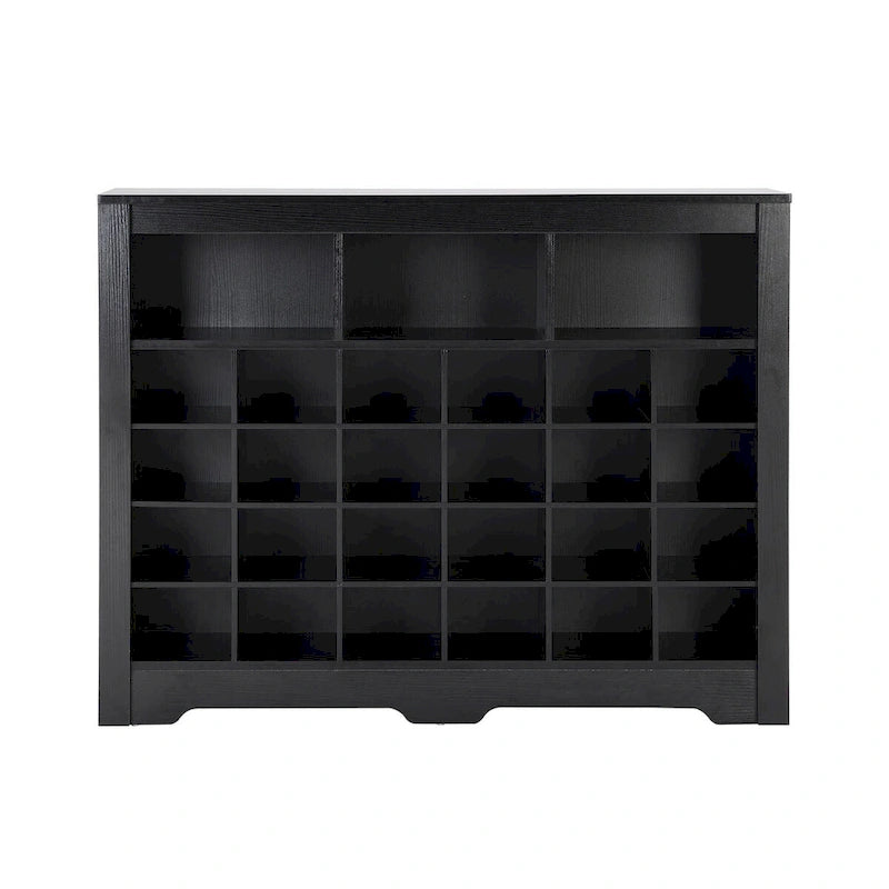 Sleek Design 24 Shoe Cubby Console
