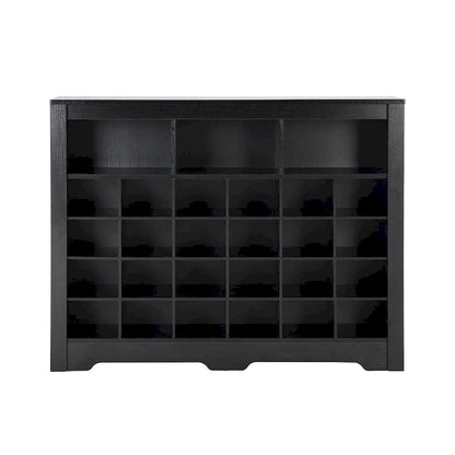 Sleek Design 24 Shoe Cubby Console