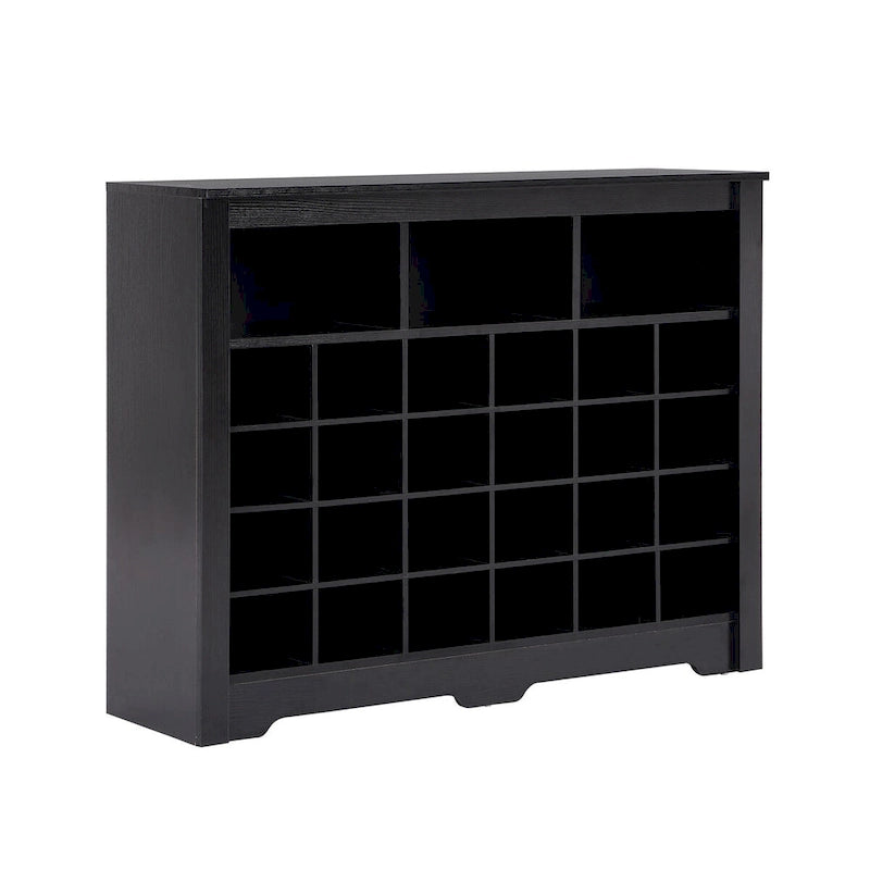Sleek Design 24 Shoe Cubby Console