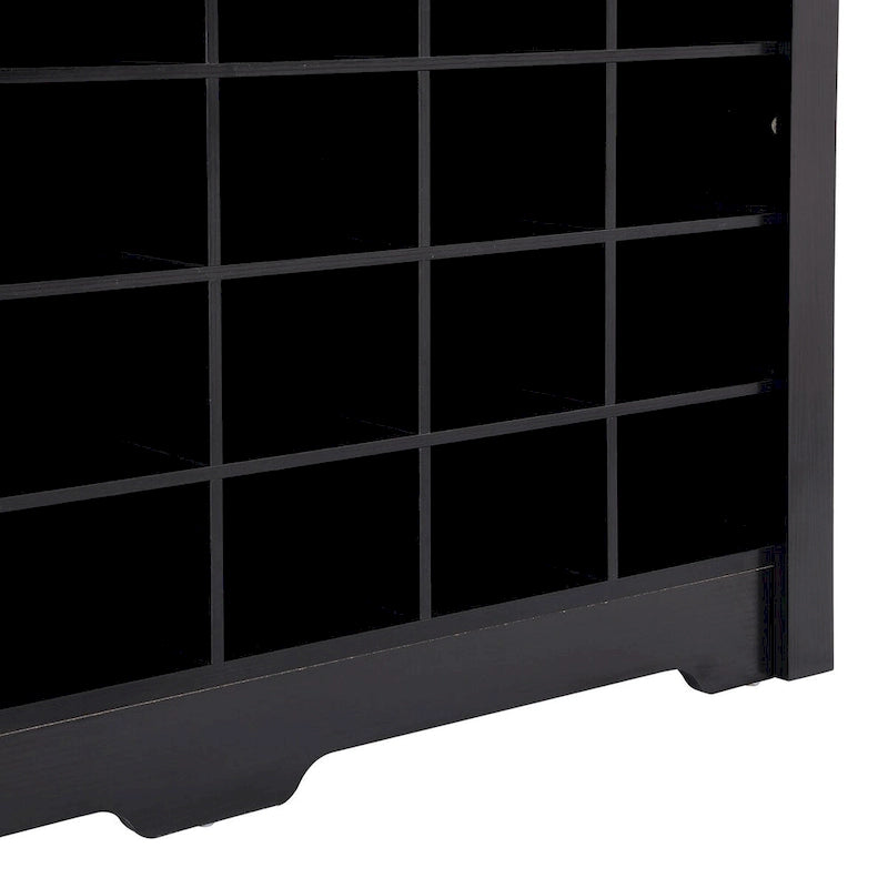 Sleek Design 24 Shoe Cubby Console
