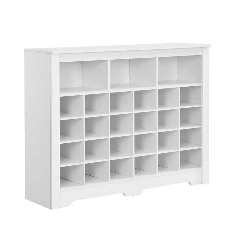 Sleek Design 24 Shoe Cubby Console