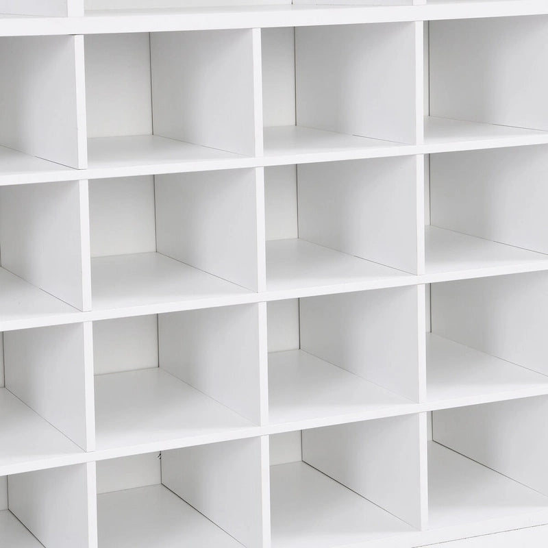 Sleek Design 24 Shoe Cubby Console