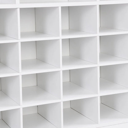 Sleek Design 24 Shoe Cubby Console