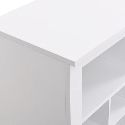 Sleek Design 24 Shoe Cubby Console