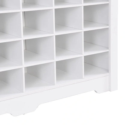 Sleek Design 24 Shoe Cubby Console