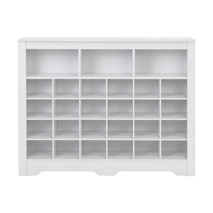 Sleek Design 24 Shoe Cubby Console