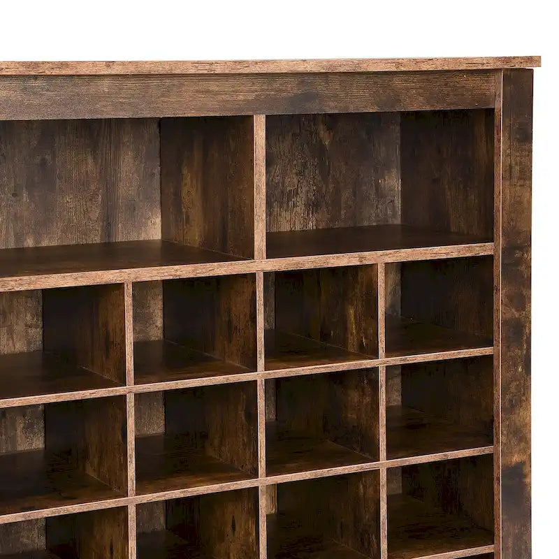 Sleek Design 24 Shoe Cubby Console