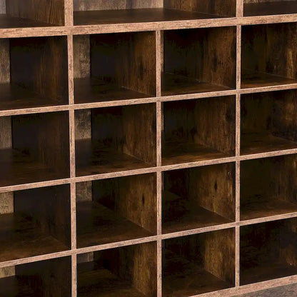 Sleek Design 24 Shoe Cubby Console