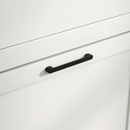 Shoe Storage Cabinet with Open Compartment and 2 Flip Drawers