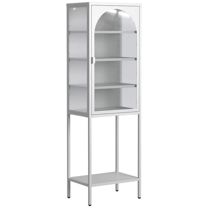 5-Tier Cube Bookshelf Storage Cabinet with 3 Adjustable Shelves