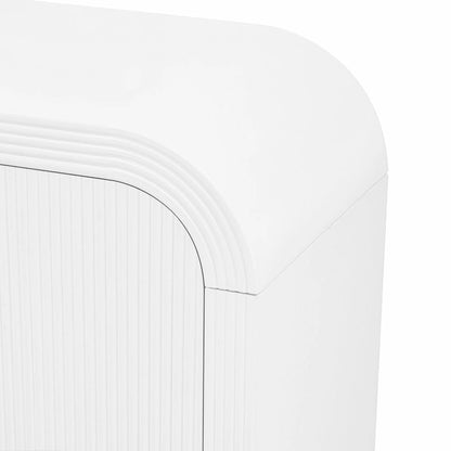 Striped Storage Cabinet with 4 Doors