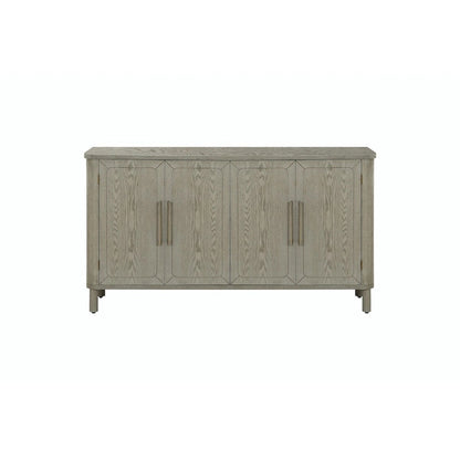 Curved Countertop Storage Cabinet with Four Doors