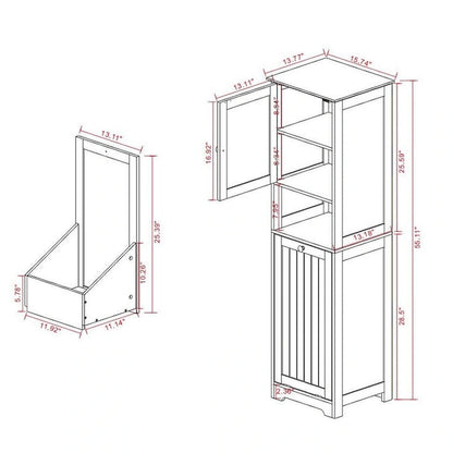 Tilt-Out Laundry Sorter Cabinet