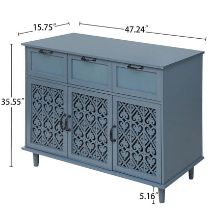 Three-Door Three-Drawer Cabinet