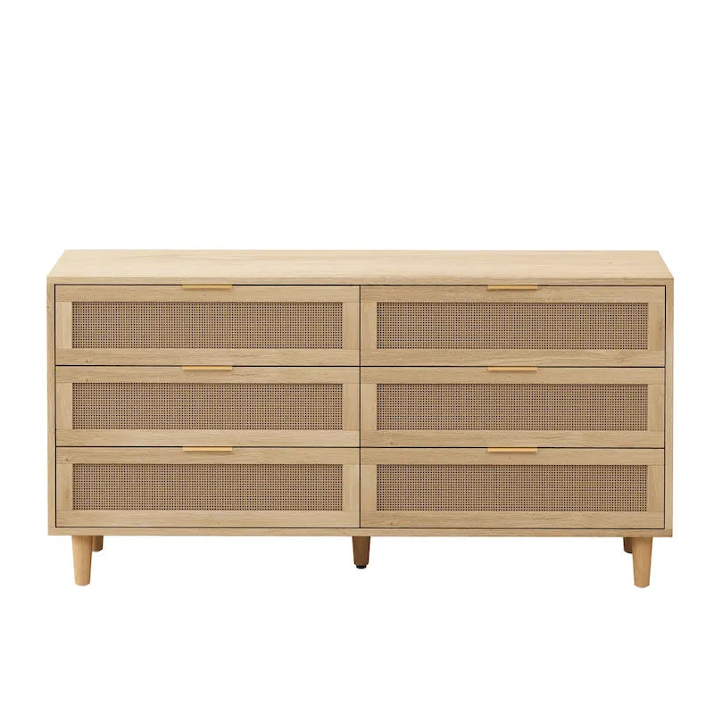 RR 59.066-Drawers Rattan Storage Cabinet