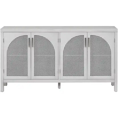 60 Large Storage Space Artificial Rattan Doors Buffet/Sideboard