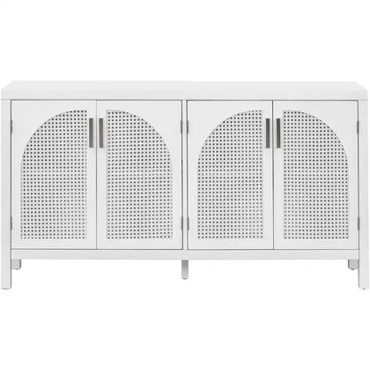 60 Large Storage Space Artificial Rattan Doors Buffet/Sideboard