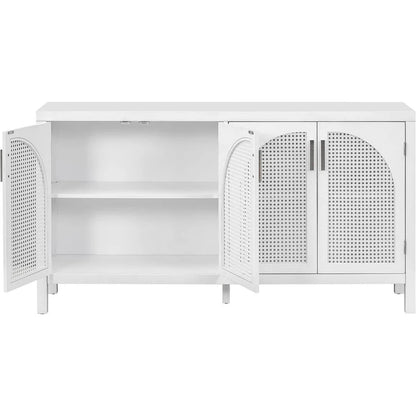 60 Large Storage Space Artificial Rattan Doors Buffet/Sideboard