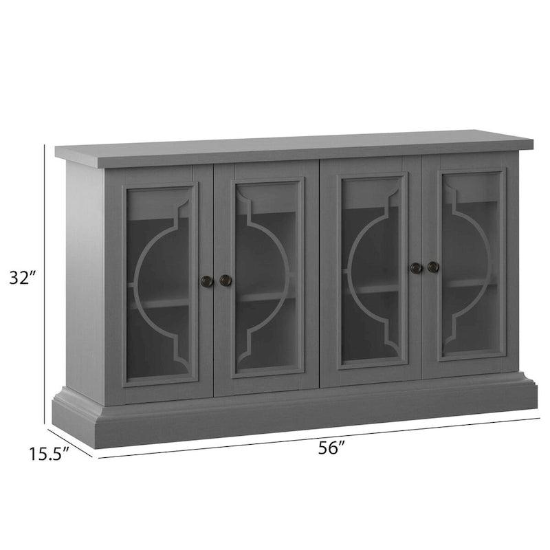 Sideboard with Frosted Glass Doors