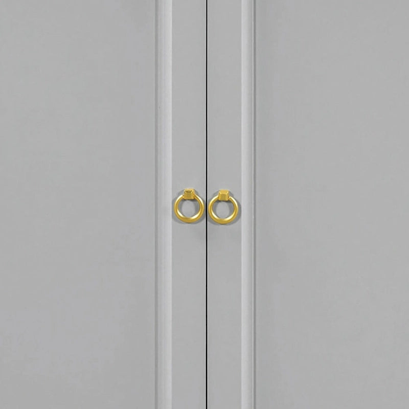 Elegant Stylish Wooden Sideboard, Top with Faux Marble Stickers