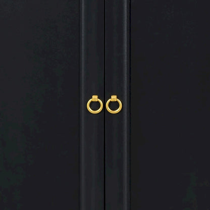 Elegant Stylish Wooden Sideboard, Top with Faux Marble Stickers