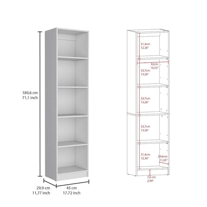 Kenyon 3pc Set 67 Wide 5-Shelf and Cabinet Bookcase