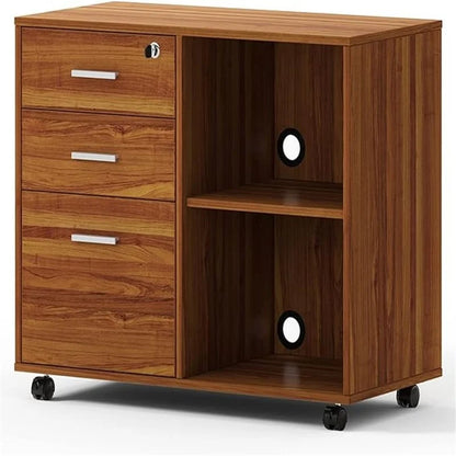 Wood Filing Cabinet - 15.75D x 31.69W x 26.29H