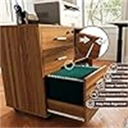 Wood Filing Cabinet - 15.75D x 31.69W x 26.29H