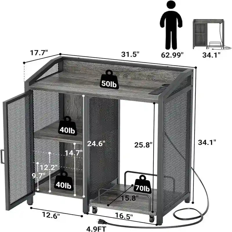 Office File Cabinets for Home Office - 16.5D x 31.5W x 34H