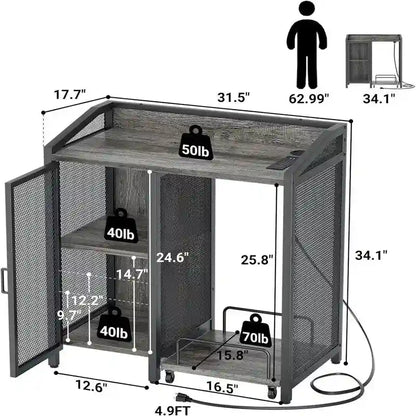 Office File Cabinets for Home Office - 16.5D x 31.5W x 34H