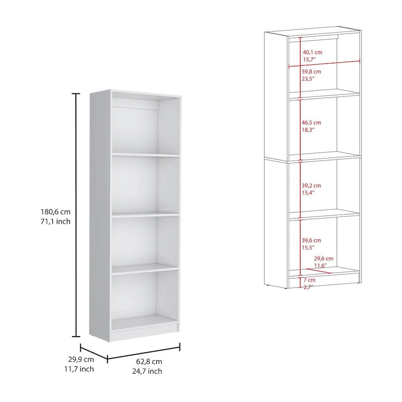 Kenyon 67 Wide 4-Shelf Bookcase Set of 3