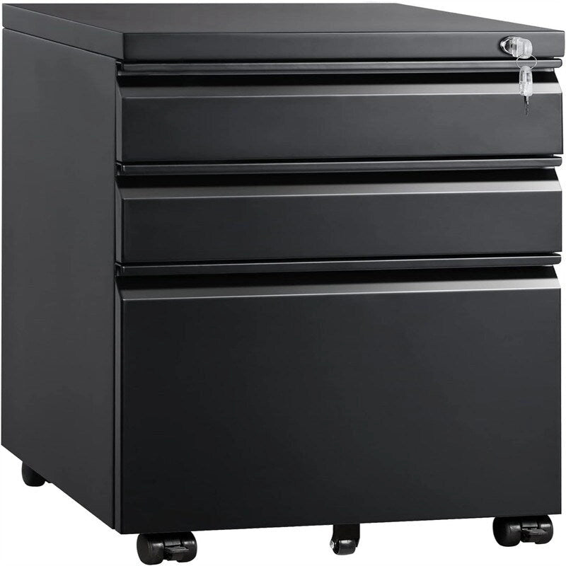3 Drawer Mobile File Cabinet