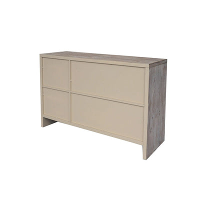 3 Door Wooden Cabinet Sideboard Buffet - N/A