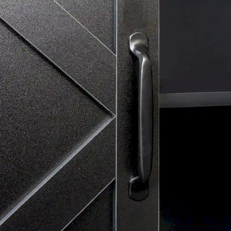 Cabinet with 4 Doors and 4 open shelgves,Freestanding Sideboard Storage Cabinet Entryway Floor Cabinet