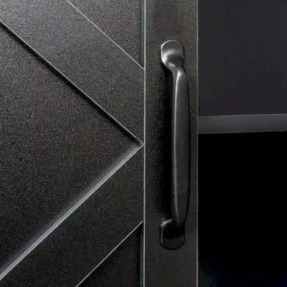 Cabinet with 4 Doors and 4 open shelgves,Freestanding Sideboard Storage Cabinet Entryway Floor Cabinet