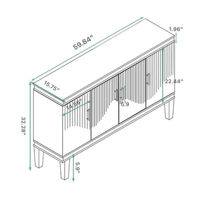Large Size 4-Door Cabinet