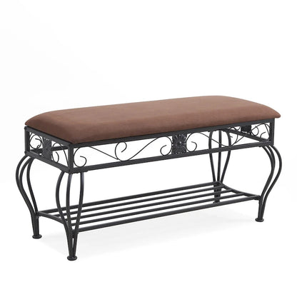 Shoe Rack Bench for Entryway Industrial Bench Entryway Bench Multipurpose Entryway - 39.37L * 14.96W * 20.47H