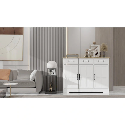 Farmhouse Sideboard with 3 Drawers and 3 Doors