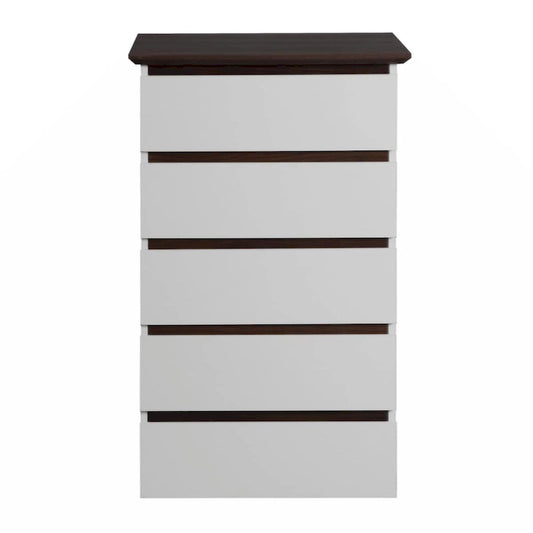 5 Drawer Dresser with Wood Color Top, Small Dresser for Kids Bedroom, Living Room