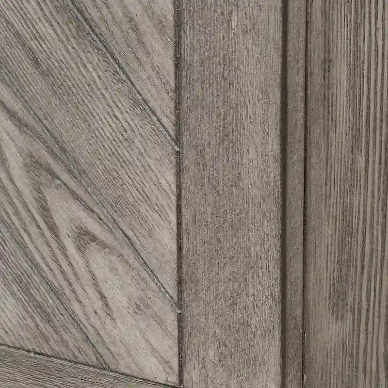 Rustic Grey Geometric 4-door Console