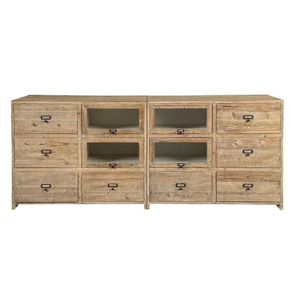 Large Distressed Apothecary Display Chest