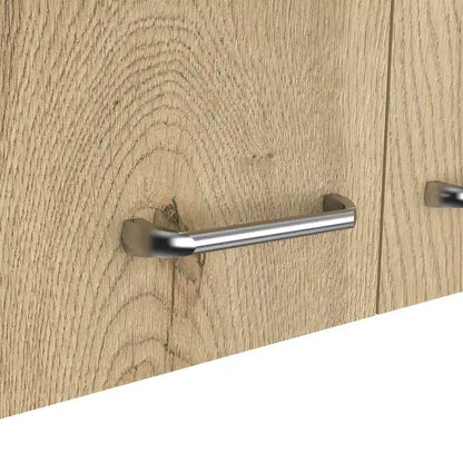 Wall Cabinet Toran, Two Shelves, Double Door, White / Light Gray Finish,High quality and durable