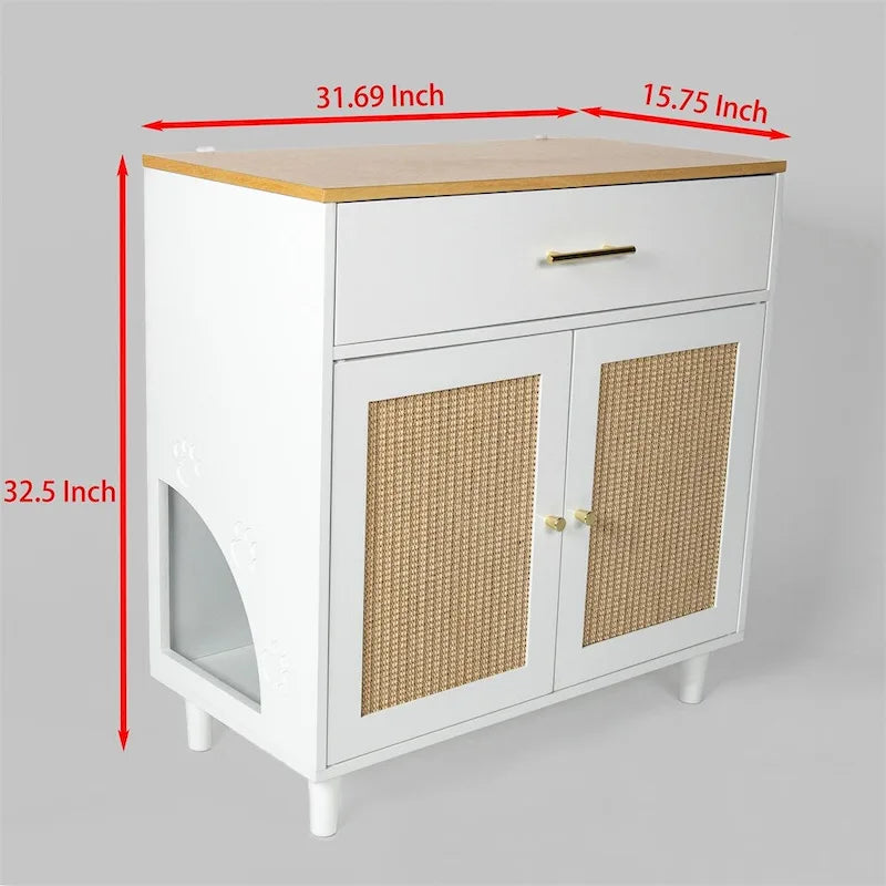 Wooden Sideboard, Storage Cabinet for Living Room