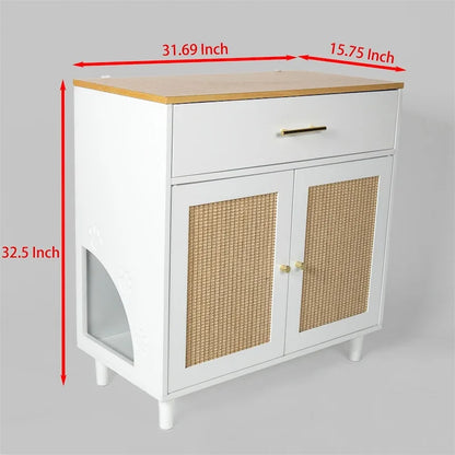 Wooden Sideboard, Storage Cabinet for Living Room
