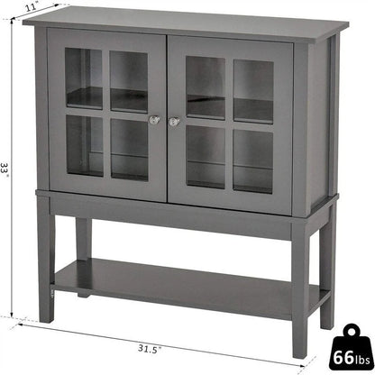 Modern Sideboard Buffet Cabinet - 31.5 L x 11'W x 33 H