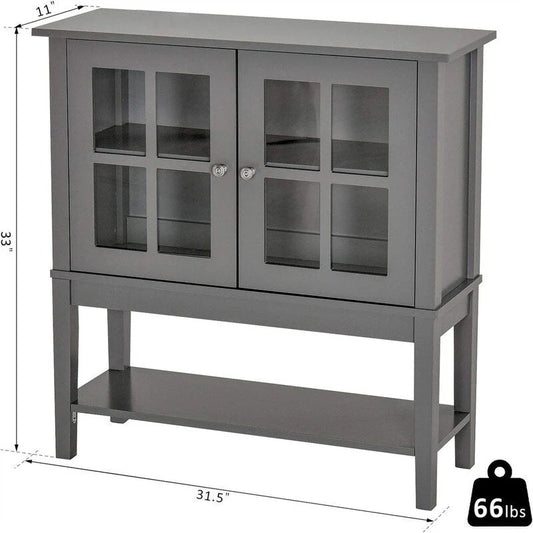 Modern Sideboard Buffet Cabinet - 31.5 L x 11'W x 33 H