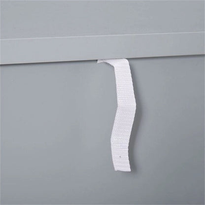 Anti-Toppling Wood Kitchen Storage Cabinet with Doors - N/A