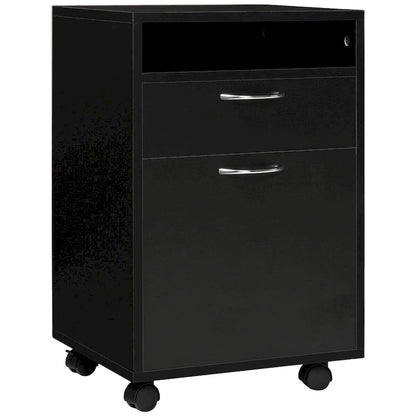 Mobile Storage Cabinet Organizer with Drawer and Cabinet