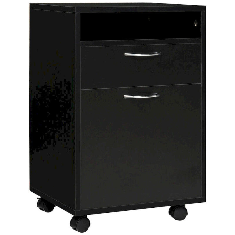 Mobile Storage Cabinet Organizer with Drawer and Cabinet